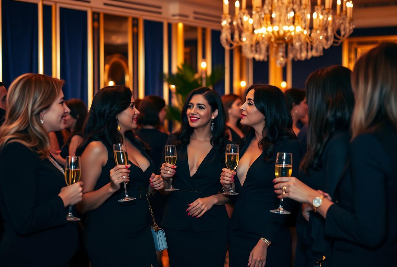 Encontro Entre Elas: mulheres empreendedoras reunidas em evento elegante